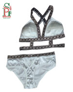 Stylish Satin bralette Bra Set