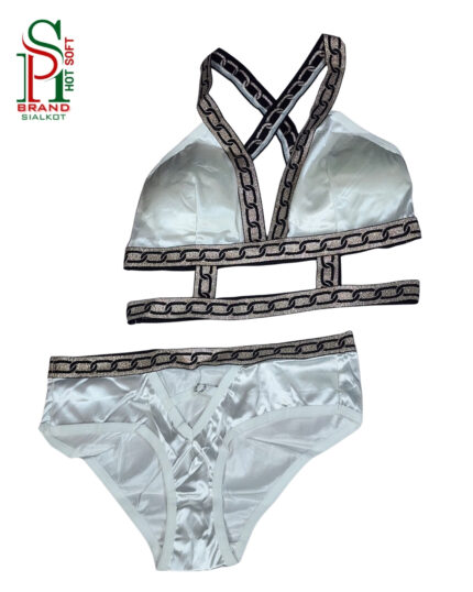 Stylish Satin bralette Bra Set